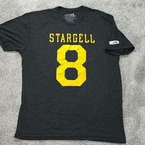 Vintage MLB Pittsburgh Pirates #8 SOFT Willie STARGELL Jersey Style T-shirt L